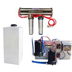 Dual RO Wall Mount, 2 qty 20in,  2 Std RO, 50 ga Tank, 2 Pumps